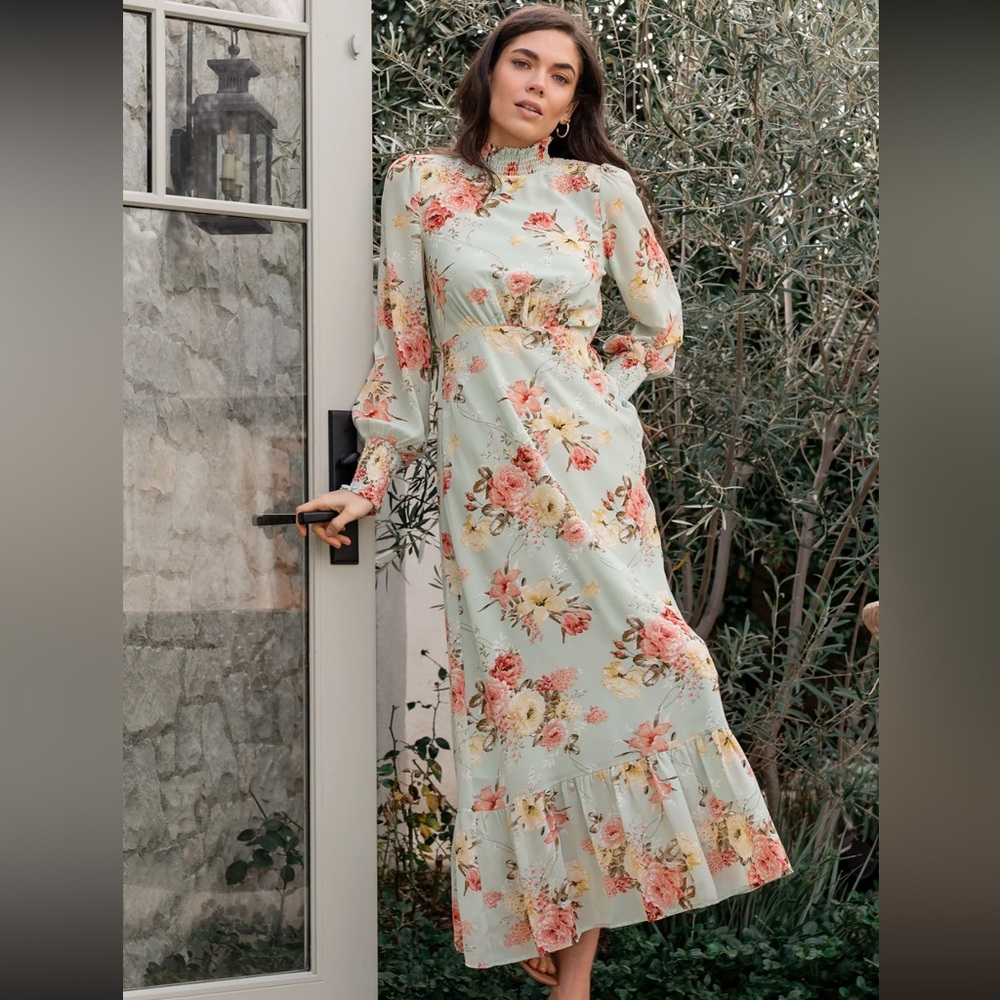 Baltic Born Luciana Long Sleeve Maxi Dress